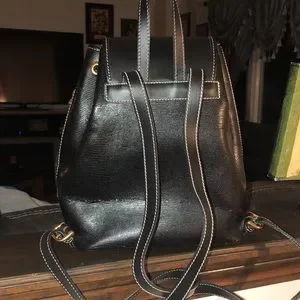NWT LANCEL Paris Black Lizard Leather Backpack Made in France Lancel | Bags | Nwt Lancel Paris Black Lizard Leather  main image 2